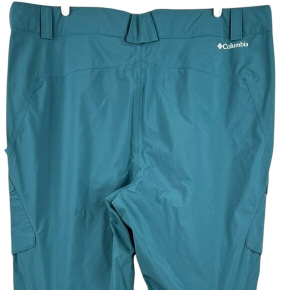 NWT Columbia Men's Snowboard Weatherproof Omni-Tech Powder Green Pants Size 3X - Picture 4 of 16